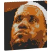 Jekca - LeBron James Brick Painting 02S - Lego - Sculpture - Construction - 4D - Brick Animals - Toys - Avvenice