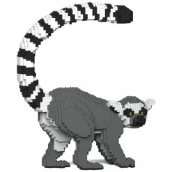 Jekca - Lemur 01 - Big - Lego - Sculpture - Construction - 4D - Brick Animals - Toys - Avvenice