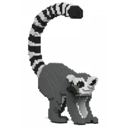 Jekca - Lemur 01 - Big - Lego - Sculpture - Construction - 4D - Brick Animals - Toys - Avvenice
