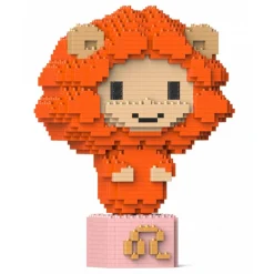 Jekca - Leo 01S - Lego - Sculpture - Construction - 4D - Brick Animals - Toys - Avvenice