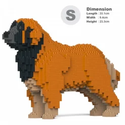 Jekca - Leonberger 01S-M01 - Lego - Sculpture - Construction - 4D - Brick Animals - Toys - Avvenice