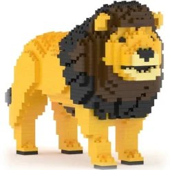 Jekca - Lion 01 - Big - Lego - Sculpture - Construction - 4D - Brick Animals - Toys - Avvenice