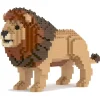 Jekca - Lion 03 - Lego - Sculpture - Construction - 4D - Brick Animals - Toys - Avvenice