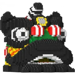 Jekca - Lion Dance Head 02 - Big - Lego - Sculpture - Construction - 4D - Brick Animals - Toys - Avvenice