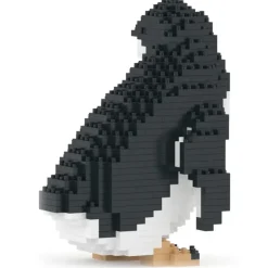 Jekca - Little Penguin 02 - Big - Lego - Sculpture - Construction - 4D - Brick Animals - Toys - Avvenice