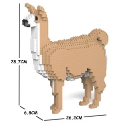 Jekca - Llama 01S - Lego - Sculpture - Construction - 4D - Brick Animals - Toys - Avvenice