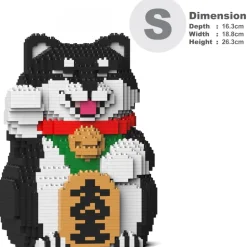 Jekca - Lucky Shiba Inu 01-M02 - Lego - Sculpture - Construction - 4D - Brick Animals - Toys - Avvenice