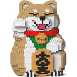 Jekca - Lucky Shiba Inu 01-M01 - Big - Lego - Sculpture - Construction - 4D - Brick Animals - Toys - Avvenice