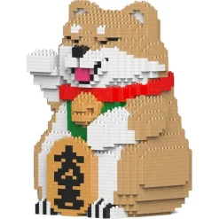 Jekca - Lucky Shiba Inu 01-M01 - Big - Lego - Sculpture - Construction - 4D - Brick Animals - Toys - Avvenice