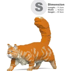 Jekca - Maine Coon 02S-M01 - Lego - Sculpture - Construction - 4D - Brick Animals - Toys - Avvenice