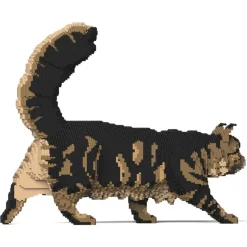 Jekca - Maine Coon 02S-M03 - Lego - Sculpture - Construction - 4D - Brick Animals - Toys - Avvenice