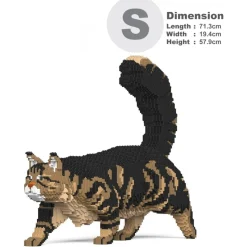 Jekca - Maine Coon 02S-M03 - Lego - Sculpture - Construction - 4D - Brick Animals - Toys - Avvenice