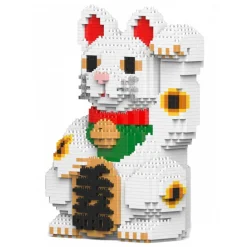 Jekca - Maneki Neko 01S-M01 - Lego - Sculpture - Construction - 4D - Brick Animals - Toys - Avvenice