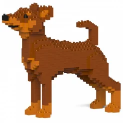 Jekca - Miniature Pinscher 01-M02 - Big - Lego - Sculpture - Construction - 4D - Brick Animals - Toys - Avvenice