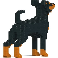 Jekca - Miniature Pinscher 01-M01 - Big - Lego - Sculpture - Construction - 4D - Brick Animals - Toys - Avvenice