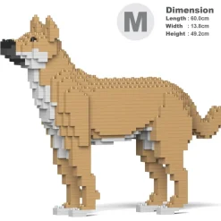 Jekca - Mongrel 01-M01 - Big - Lego - Sculpture - Construction - 4D - Brick Animals - Toys - Avvenice