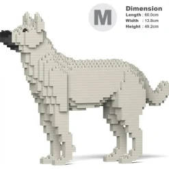 Jekca - Mongrel 01-M03 - Big - Lego - Sculpture - Construction - 4D - Brick Animals - Toys - Avvenice