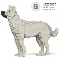 Jekca - Mongrel 01S-M03 - Lego - Sculpture - Construction - 4D - Brick Animals - Toys - Avvenice