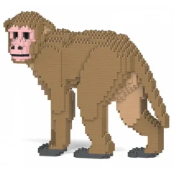 Jekca - Monkey 01 - Big - Lego - Sculpture - Construction - 4D - Brick Animals - Toys - Avvenice
