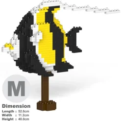 Jekca - Moorish Idol 01 - Big - Lego - Sculpture - Construction - 4D - Brick Animals - Toys - Avvenice