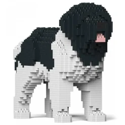 Jekca - Newfoundland Dog 01S-M03 - Lego - Sculpture - Construction - 4D - Brick Animals - Toys - Avvenice