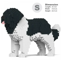 Jekca - Newfoundland Dog 01S-M03 - Lego - Sculpture - Construction - 4D - Brick Animals - Toys - Avvenice