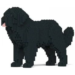 Jekca - Newfoundland Dog 01S-M02 - Lego - Sculpture - Construction - 4D - Brick Animals - Toys - Avvenice