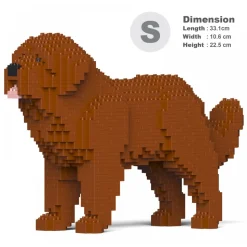 Jekca - Newfoundland Dog 01S-M01 - Lego - Sculpture - Construction - 4D - Brick Animals - Toys - Avvenice