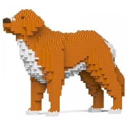 Jekca - Nova Scotia Duck Tolling Retriever 01S - Lego - Sculpture - Construction - 4D - Brick Animals - Toys - Avvenice
