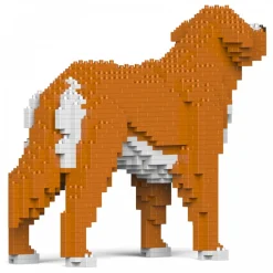 Jekca - Nova Scotia Duck Tolling Retriever 01S - Lego - Sculpture - Construction - 4D - Brick Animals - Toys - Avvenice