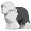 Jekca - Old English Sheepdog 01-M02 - Big - Lego - Sculpture - Construction - 4D - Brick Animals - Toys - Avvenice