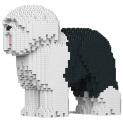 Jekca - Old English Sheepdog 01-M01 - Big - Lego - Sculpture - Construction - 4D - Brick Animals - Toys - Avvenice