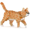 Jekca - Orange Tabby Cat Mini 01 - Big - Lego - Sculpture - Construction - 4D - Brick Animals - Toys - Avvenice