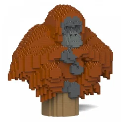 Jekca - Orangutan 01S - Lego - Sculpture - Construction - 4D - Brick Animals - Toys - Avvenice