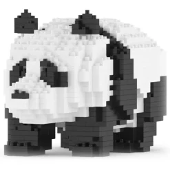 Jekca - Panda 02 - Big - Lego - Sculpture - Construction - 4D - Brick Animals - Toys - Avvenice