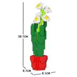 Jekca - Paperwhites 01S - Lego - Sculpture - Construction - 4D - Brick Animals - Toys - Avvenice