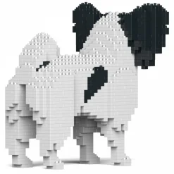 Jekca - Papillon Dog 01-M01 - Big - Lego - Sculpture - Construction - 4D - Brick Animals - Toys - Avvenice