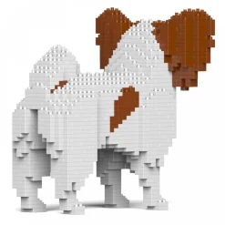 Jekca - Papillon Dog 01S-M02 - Lego - Sculpture - Construction - 4D - Brick Animals - Toys - Avvenice
