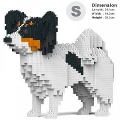 Jekca - Papillon Dog 01S-M01 - Lego - Sculpture - Construction - 4D - Brick Animals - Toys - Avvenice