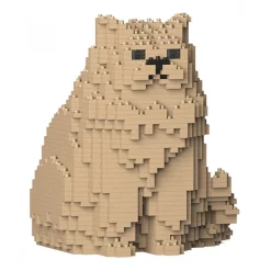 Jekca - Persian Cat 01S-M03 - Lego - Sculpture - Construction - 4D - Brick Animals - Toys - Avvenice