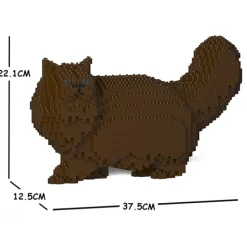 Jekca - Persian Cat 02S-M05 - Lego - Sculpture - Construction - 4D - Brick Animals - Toys - Avvenice