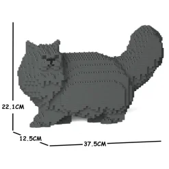 Jekca - Persian Cat 02S-M02 - Lego - Sculpture - Construction - 4D - Brick Animals - Toys - Avvenice
