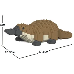 Jekca - Platypus 01S - Lego - Sculpture - Construction - 4D - Brick Animals - Toys - Avvenice