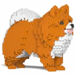 Jekca - Pomeranian 02-M05 - Big - Lego - Sculpture - Construction - 4D - Brick Animals - Toys - Avvenice