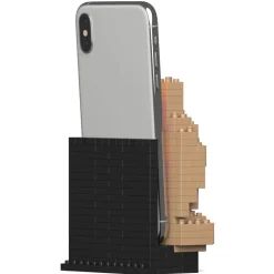 Jekca - Pomeranian Phone Stand 01S - Lego - Sculpture - Construction - 4D - Brick Animals - Toys - Avvenice
