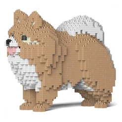 Jekca - Pomeranian 02S-M01 - Lego - Sculpture - Construction - 4D - Brick Animals - Toys - Avvenice