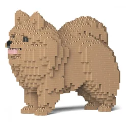 Jekca - Pomeranian 02S-M04 - Lego - Sculpture - Construction - 4D - Brick Animals - Toys - Avvenice