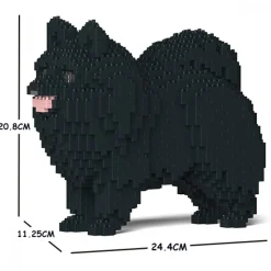 Jekca - Pomeranian 02S-M03 - Lego - Sculpture - Construction - 4D - Brick Animals - Toys - Avvenice