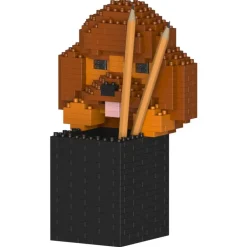 Jekca - Poodle Pencil Cup 01S - Lego - Sculpture - Construction - 4D - Brick Animals - Toys - Avvenice