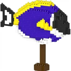 Jekca - Powder Blue Tang 01 - Big - Lego - Sculpture - Construction - 4D - Brick Animals - Toys - Avvenice